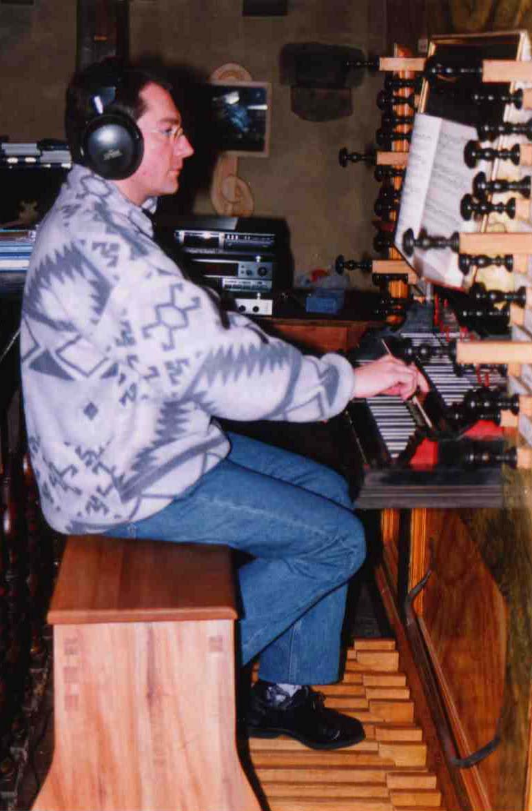 Jacques Amade pendant l'enregistrement de ses deux disques