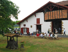 Un moment convivial : le buffet basque qui suit la conférence